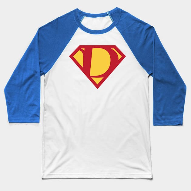 Letter D Baseball T-Shirt by Ryan